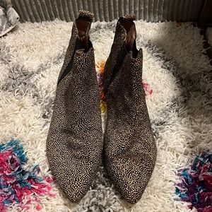 Madewell spotted black and brown boots